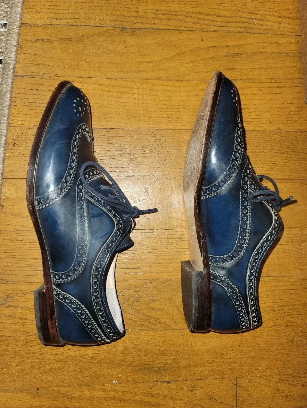 Navy blue Wingtip Oxford by Kate Spade
